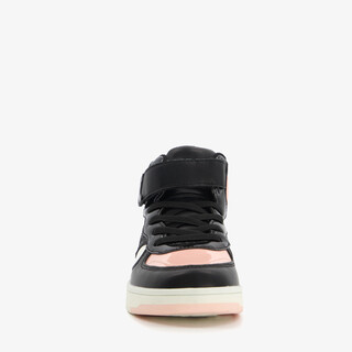 Blue Box hoge meisjes sneakers met lak zwart roze