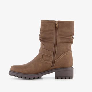Blue Box dames biker boots cognac bruin