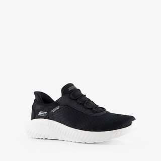 Skechers Slip-ins: Bob Squad dames sneakers zwart wit