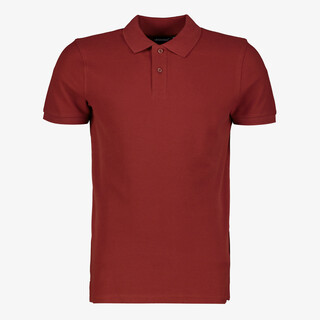 Unsigned heren polo bordeauxrood