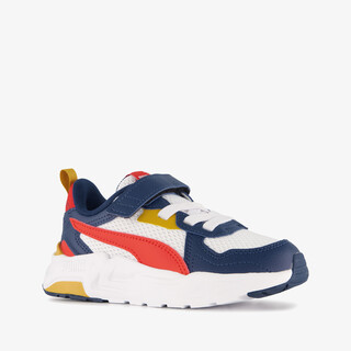 Puma Trinity Lite AC+ kinder sneakers rood blauw