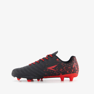 Dutchy Glide FG kinder voetbalschoenen zwart rood