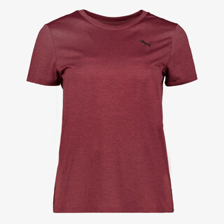 Puma Tad Essentials dames sport T-shirt bordeauxrood