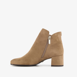 Tamaris dames enkellaarsjes beige