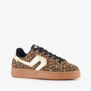 Levi's meisjes sneakers met panterprint bruin