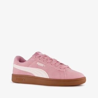 Puma Smash leren dames sneakers roze online bestellen Scapino