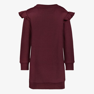 TwoDay meisjes sweatjurk met paard bordeaux rood