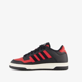 Adidas Rapid Court Low jongens sneakers rood zwart