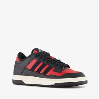 Adidas Rapid Court Low jongens sneakers rood zwart