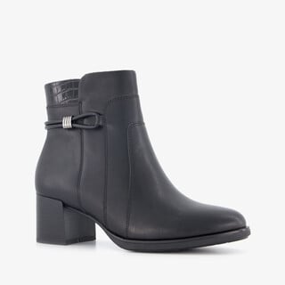 Softline dames enkellaarsjes met H leest zwart