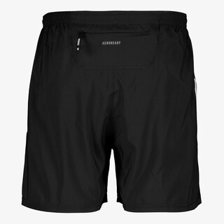Adidas Own The Run heren hardloopshort zwart wit