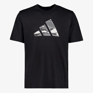 Adidas Camo Logo Grapphic heren sport T-shirt zwart