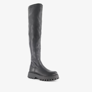 Blue Box hoge dames boots zwart