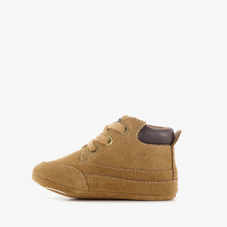 Groot suède babyschoenen bruin