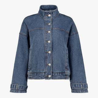 TwoDay dames denim jas donkerblauw