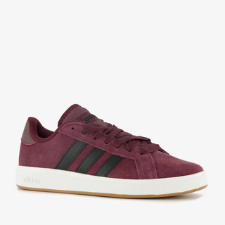 Adidas Grand Court Base 00s suede heren sneakers bordeauxrood