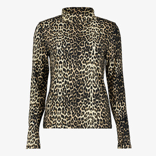 TwoDay dames coltrui met panterprint bruin beige