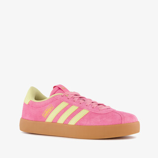 Adidas VL Court Base dames sneakers roze geel