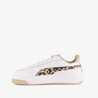 Puma Carina Street Animal Flair dames sneakers wit beige