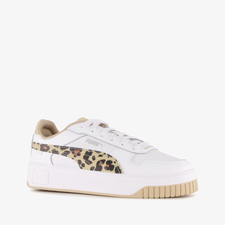 Puma Carina Street Animal Flair dames sneakers wit beige
