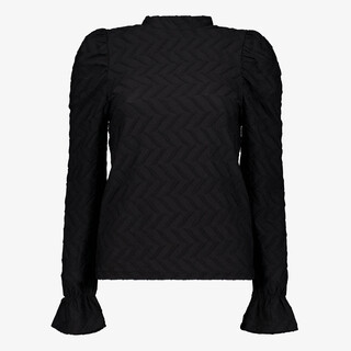 TwoDay dames blouse met structuur zwart