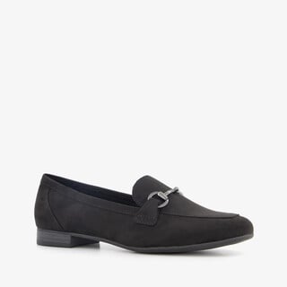 Nova dames loafers met gesp zwart
