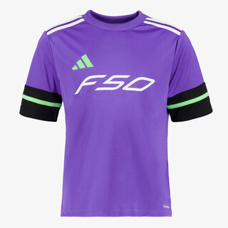 Adidas F50 JSY Y kinder voetbal T-shirt paars zwart