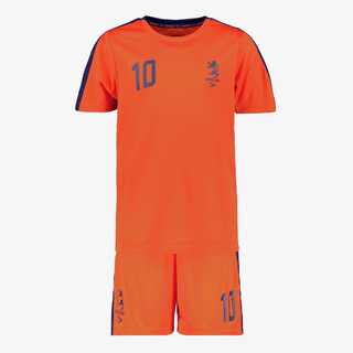 Dutchy tweedelige kinder sport set oranje blauw