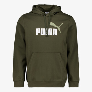 Puma Essentials 2 Color No. 1 Logo hoodie donkergroen