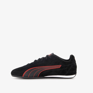 Puma Catch suède dames sneakers zwart rood