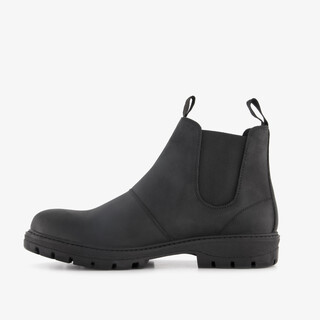 Van Beer suède heren Chelsea boots zwart