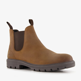 Van Beer suede heren Chelsea boots bruin