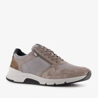Hush Puppies leren heren sneakers grijs