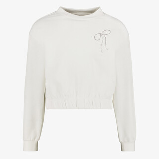 MyWay meisjes sweater met strikje wit