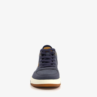 Blue Box hoge heren sneakers blauw cognac