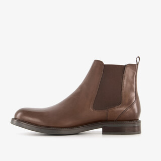 Van Beers leren Chelsea boots bruin