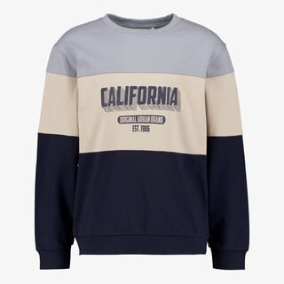 Name It Reg jongens sweater blauw beige