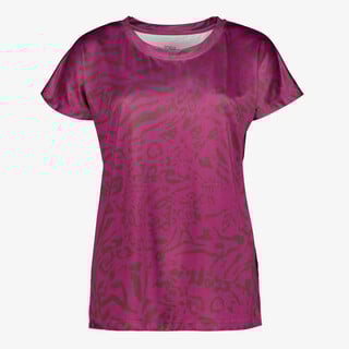 Osaga dames  sport T-shirt met panterprint paars