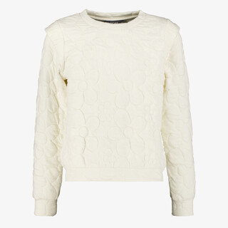 TwoDay meisjes sweater met bloemenpatroon beige