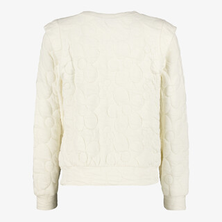 TwoDay meisjes sweater met bloemenpatroon beige
