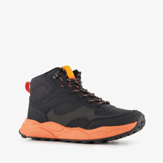 Blue Box hoge jongens sneakers zwart oranje