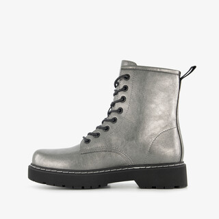 Blue Box dames veterboots grijs