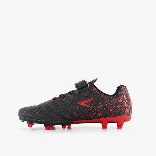 Dutchy Glide FG kinder voetbalschoenen zwart rood