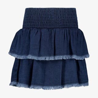 TwoDay meisjes denim rok met rafelranden