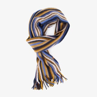 Gebreide heren sjaal multicolor