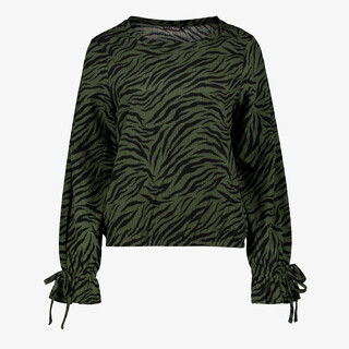 TwoDay dames blouse met zebraprint groen