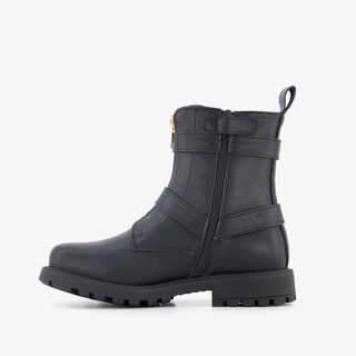 Blue Box meisjes biker boots zwart