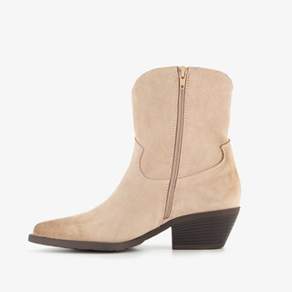 Harper suède dames western laarzen beige