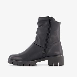 Hush Puppies leren dames boots zwart
