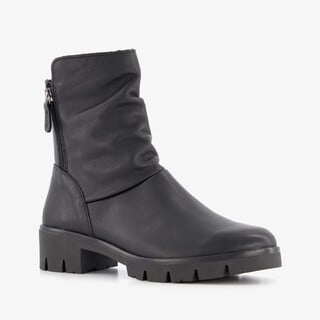 Hush Puppies leren dames boots zwart